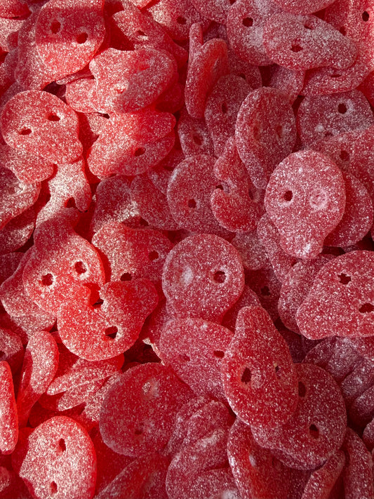 -4oz Sour Strawberry skulls