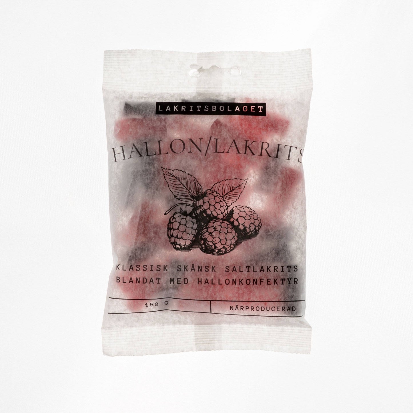 Premium Swedish Raspberry/Licorice Sweets