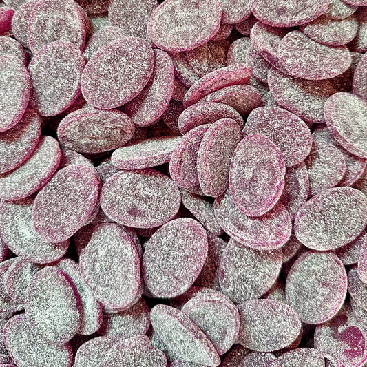 -4oz Sour Black currant ovals (Gelatin Free)